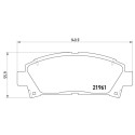 Jeu de 4 plaquettes de frein BREMBO P 83 028