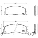 Jeu de 4 plaquettes de frein BREMBO P 83 029