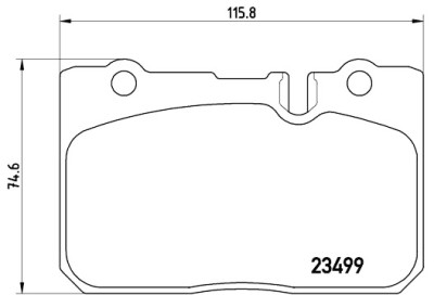 Jeu de 4 plaquettes de frein BREMBO P 83 039