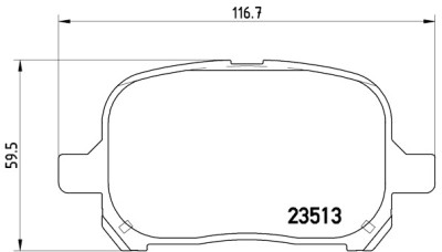 Jeu de 4 plaquettes de frein BREMBO P 83 040