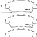 Jeu de 4 plaquettes de frein BREMBO P 83 050
