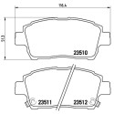 Jeu de 4 plaquettes de frein BREMBO P 83 051