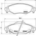 Jeu de 4 plaquettes de frein BREMBO P 83 053