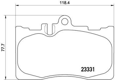 Jeu de 4 plaquettes de frein BREMBO P 83 058