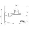 Jeu de 4 plaquettes de frein BREMBO P 83 059