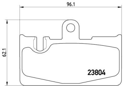 Jeu de 4 plaquettes de frein BREMBO P 83 059