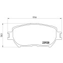 Jeu de 4 plaquettes de frein BREMBO P 83 062