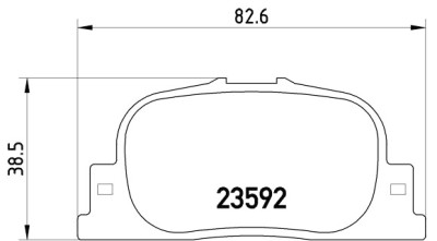 Jeu de 4 plaquettes de frein BREMBO P 83 063