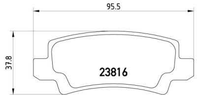 Jeu de 4 plaquettes de frein BREMBO P 83 065