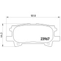 Jeu de 4 plaquettes de frein BREMBO P 83 068