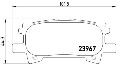 Jeu de 4 plaquettes de frein BREMBO P 83 068