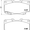 Jeu de 4 plaquettes de frein BREMBO P 83 069
