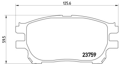 Jeu de 4 plaquettes de frein BREMBO P 83 070