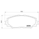Jeu de 4 plaquettes de frein BREMBO P 83 082