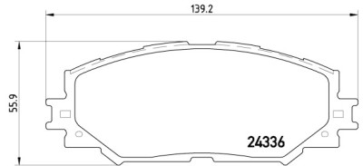 Jeu de 4 plaquettes de frein BREMBO P 83 082