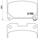 Jeu de 4 plaquettes de frein BREMBO P 83 091