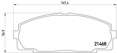 Jeu de 4 plaquettes de frein BREMBO P 83 092