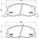 Jeu de 4 plaquettes de frein BREMBO P 83 093