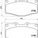 Jeu de 4 plaquettes de frein BREMBO P 83 095
