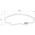 Jeu de 4 plaquettes de frein BREMBO P 83 096