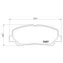 Jeu de 4 plaquettes de frein BREMBO P 83 099