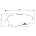 Jeu de 4 plaquettes de frein BREMBO P 83 101