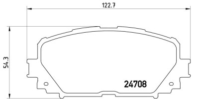 Jeu de 4 plaquettes de frein BREMBO P 83 101