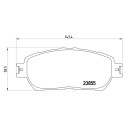 Jeu de 4 plaquettes de frein BREMBO P 83 105