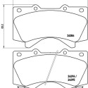 Jeu de 4 plaquettes de frein BREMBO P 83 107