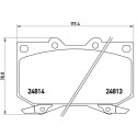 Jeu de 4 plaquettes de frein BREMBO P 83 108