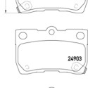 Jeu de 4 plaquettes de frein BREMBO P 83 113