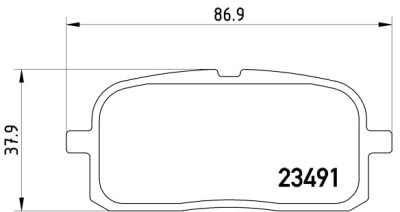 Jeu de 4 plaquettes de frein BREMBO P 83 116