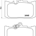 Jeu de 4 plaquettes de frein BREMBO P 83 131