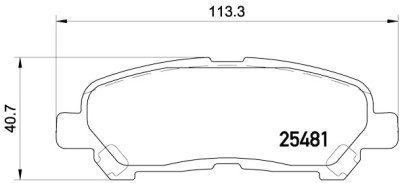 Jeu de 4 plaquettes de frein BREMBO P 83 138