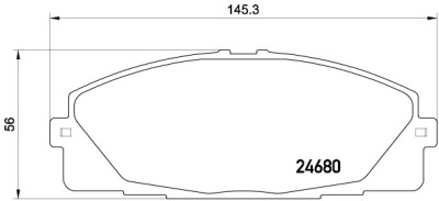 Jeu de 4 plaquettes de frein BREMBO P 83 139
