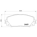 Jeu de 4 plaquettes de frein BREMBO P 83 141