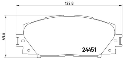 Jeu de 4 plaquettes de frein BREMBO P 83 141