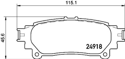 Jeu de 4 plaquettes de frein BREMBO P 83 152