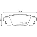 Jeu de 4 plaquettes de frein BREMBO P 83 160