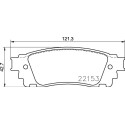 Jeu de 4 plaquettes de frein BREMBO P 83 166