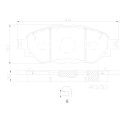 Jeu de 4 plaquettes de frein BREMBO P 83 167