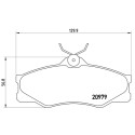 Jeu de 4 plaquettes de frein BREMBO P 85 008