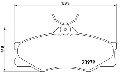 Jeu de 4 plaquettes de frein BREMBO P 85 008