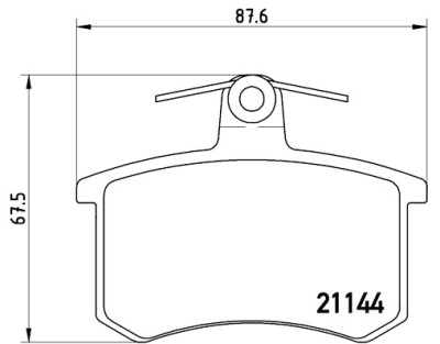 Jeu de 4 plaquettes de frein BREMBO P 85 013