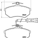 Jeu de 4 plaquettes de frein BREMBO P 85 016
