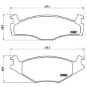 Jeu de 4 plaquettes de frein BREMBO P 85 024