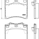 Jeu de 4 plaquettes de frein BREMBO P 85 027