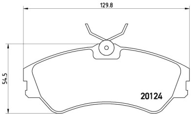 Jeu de 4 plaquettes de frein BREMBO P 85 028
