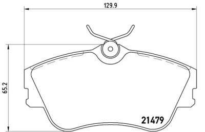 Jeu de 4 plaquettes de frein BREMBO P 85 029