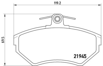 Jeu de 4 plaquettes de frein BREMBO P 85 042